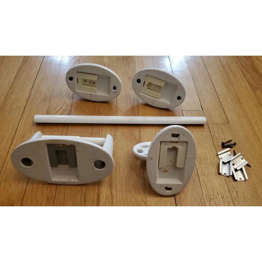 Vintage Floral Ceramic Bathroom Set Toilet Paper Toothbrush Towel Bar Farmhouse